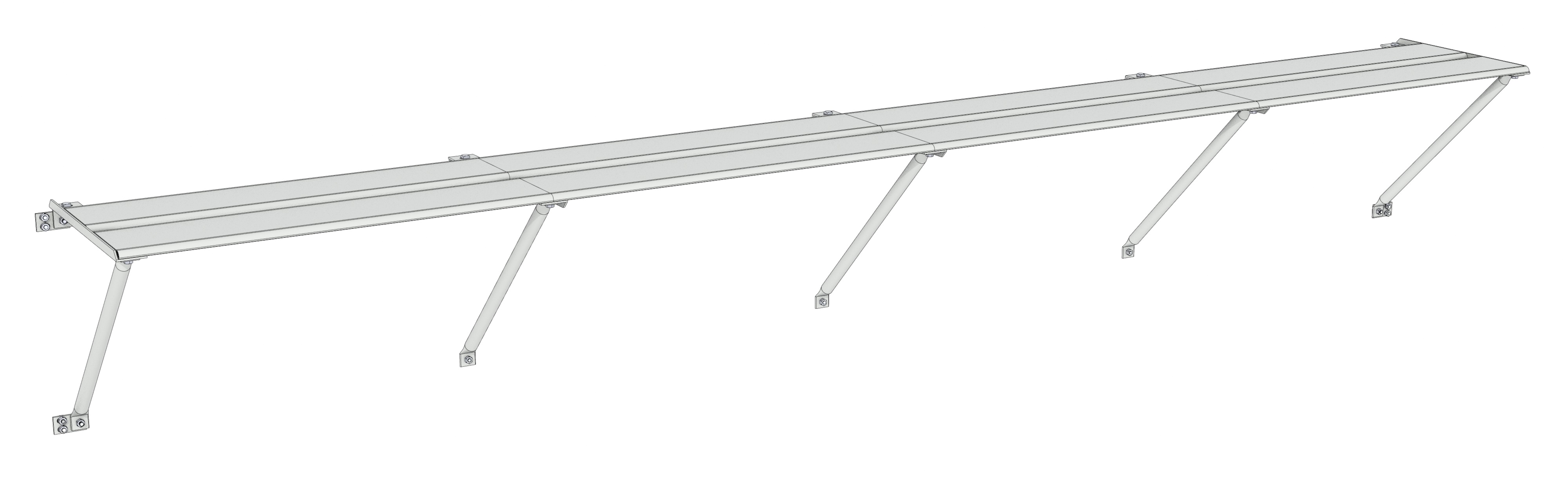 Integral Chartley Shelf Mill 2 slat 12" 8ft